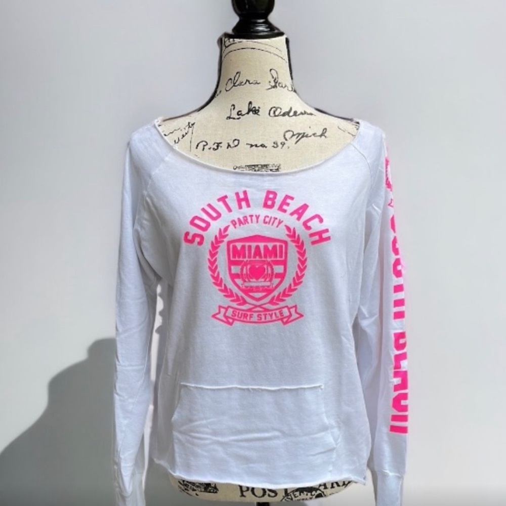 South Beach Miami Style Women’s Long Sleeve Shirt Size Medium